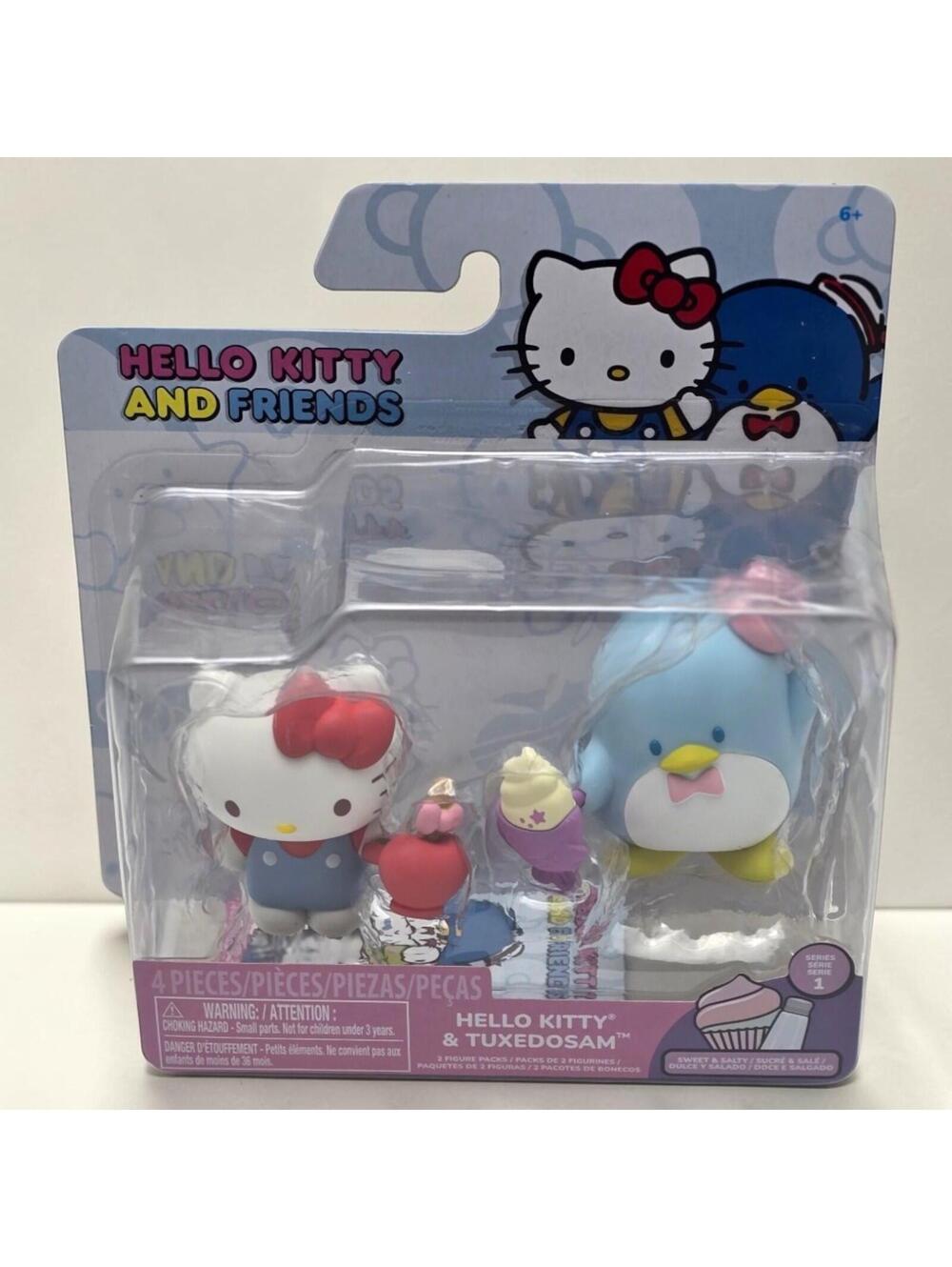 NIB 2024 Jazwares Hello Kitty & TuxedoSam 4-Piece Figure Set Sanrio Toys